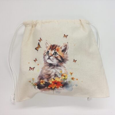 Bolsa 2629 - Gatico y flores