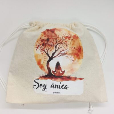 Bolsa 2623 - Soy &uacute;nica en fondo blanco